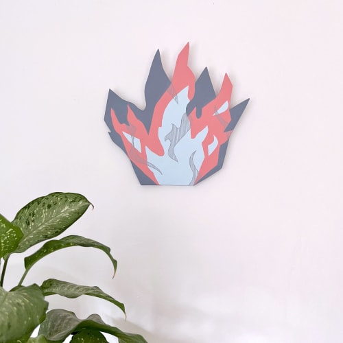 Fire painting on wood | Wall Sculpture in Wall Hangings by Melissa Arendt