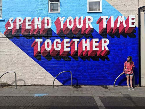 Spend Your Time Together | Street Murals by Survival Techniques