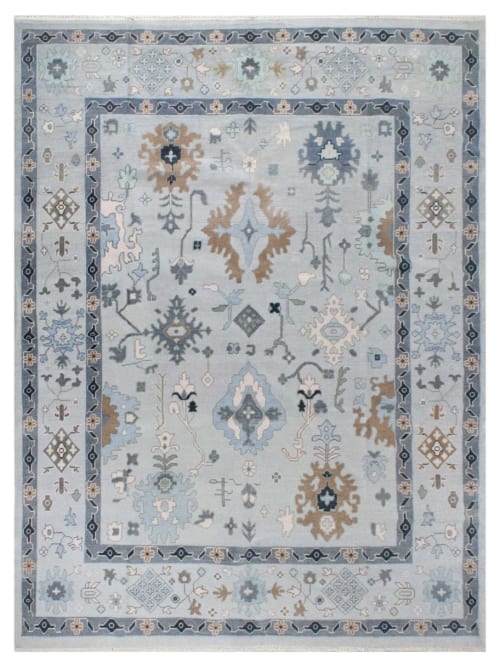 Subtle oushak handknotted rug | Rugs by Shaheran Ansari