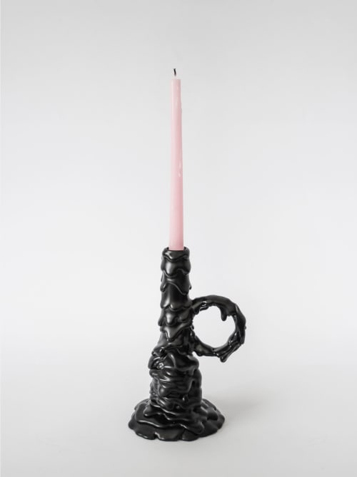 Melting Candle Holder | Sculptures by Adir Yakobi