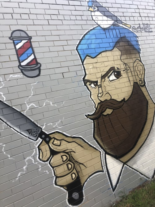 Barber dude | Street Murals by Dello