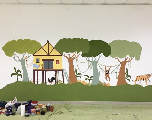 Mural for Ghandi Kindergarten | Murals by Galih Sakti