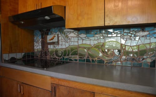 Mosaic Kitchen Backsplash | Art & Wall Decor by ZwackArt