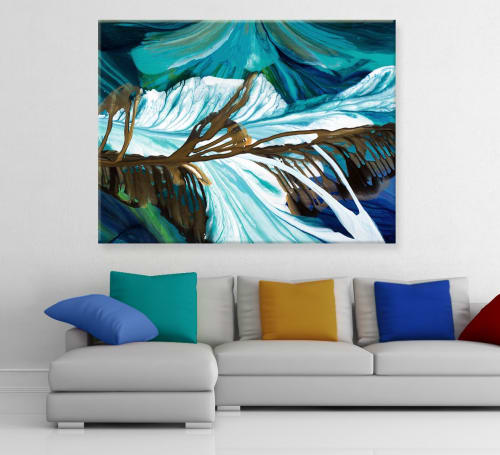 Columbia Icefields | Paintings by Terry Kruse | Private Residence, Calgary in Calgary