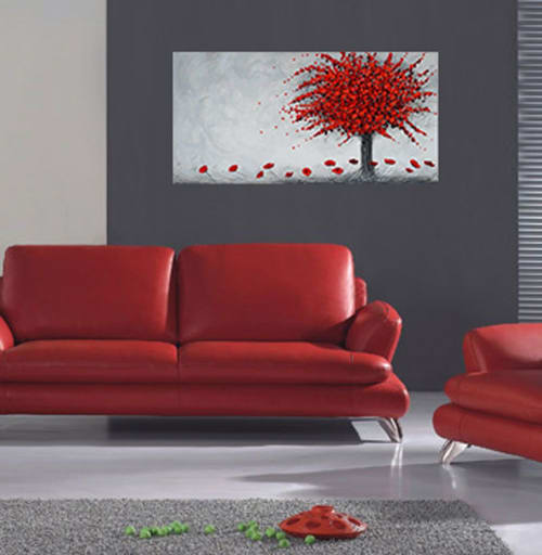 Red Dancing Tree | Paintings by Amanda Dagg