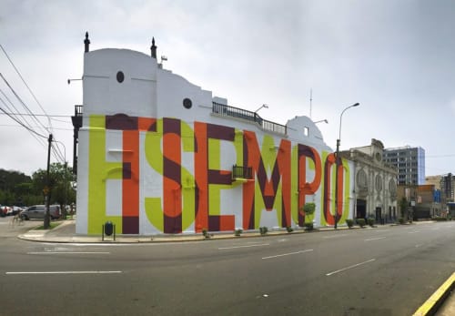 Pacha | Murals by +Boa Mistura | Spanish Cultural Center in Cercado de Lima