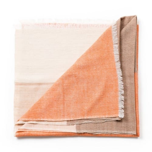 Chestnut Handloom Throw | Textiles by Studio Variously