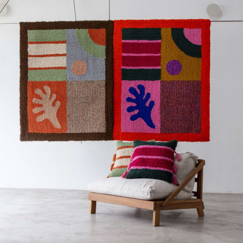 Patch Neutra Tapestry | Wall Hangings by Luiza Caldari
