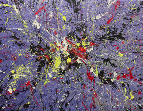 Purple Energy | Oil And Acrylic Painting in Paintings by Anastasiia Krykun