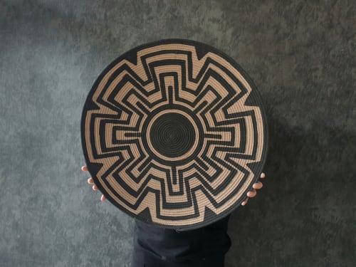 Large Basket for Boho Wall Decor, Woven wall baskets for que | Decorative Plate in Decorative Objects by Sarmal Design