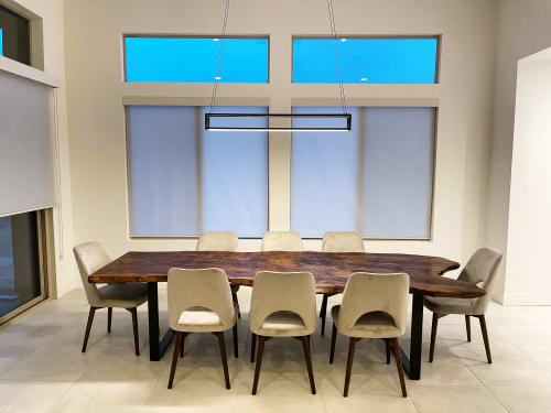 Walnut Live Edge Single Slab 48x110" Dining Table | Tables by Lumberlust Designs