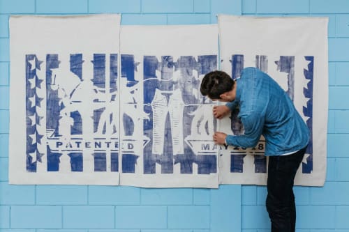 Textile Wall Panels | Art & Wall Decor by Blue Print Amsterdam | Levi's® Leicester in Leicester