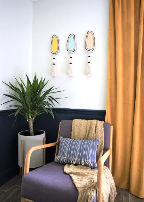 Ovalos Pastel Color (Set of 3) | Macrame Wall Hanging in Wall Hangings by HILO Fiber Art