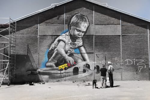 Connection | Street Murals by RoosArt Paintings
