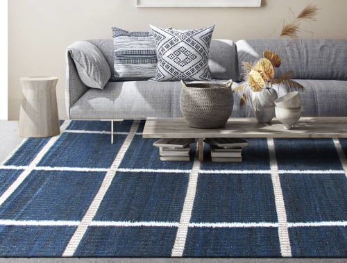 Handmade Punja Kelim - Jute Area Rug - 160x230 cm | Rugs by Selligram