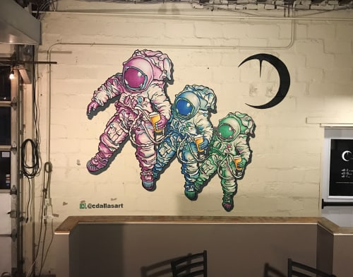 Astros | Murals by Christian Dallas Art