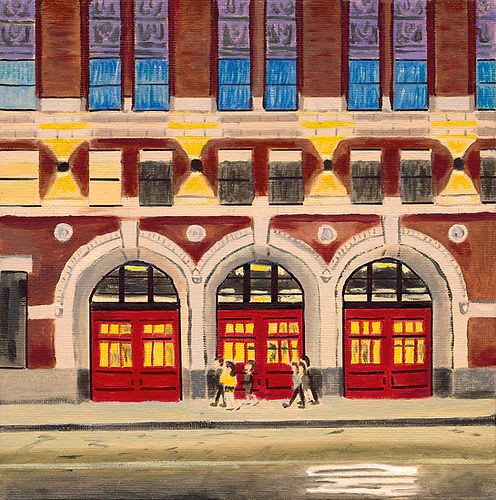 Firehouse - Vibrant Giclée Print | Prints in Paintings by Michelle Keib Art