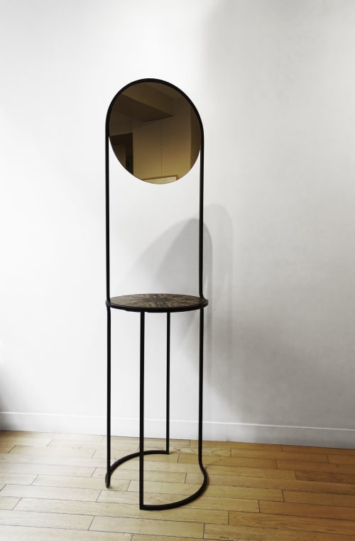 Console - Black And White Ebony | Console Table in Tables by Clémence Birot