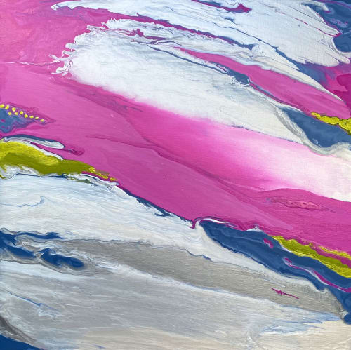 Pink Jubilee | Oil And Acrylic Painting in Paintings by Gabrielle Shannon