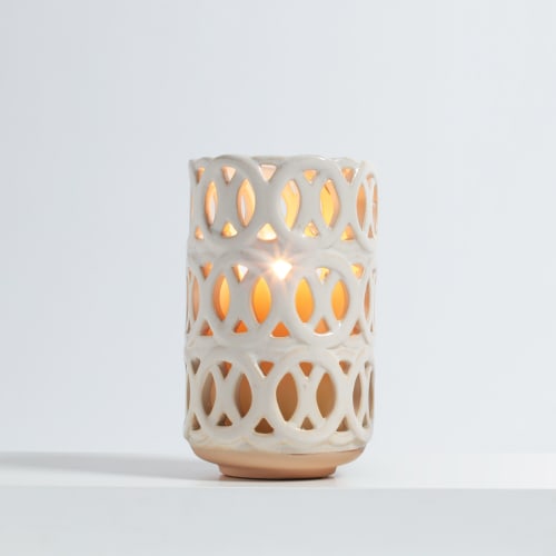 SKINNY x West Elm Loop Hurricane | Candle Holder in Decorative Objects by SKINNY Ceramics | west elm in Emeryville