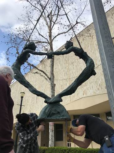 My Heart is in Your Hands by Jane DeDecker, NSG | Public Sculptures by JK Designs and the National Sculptors' Guild