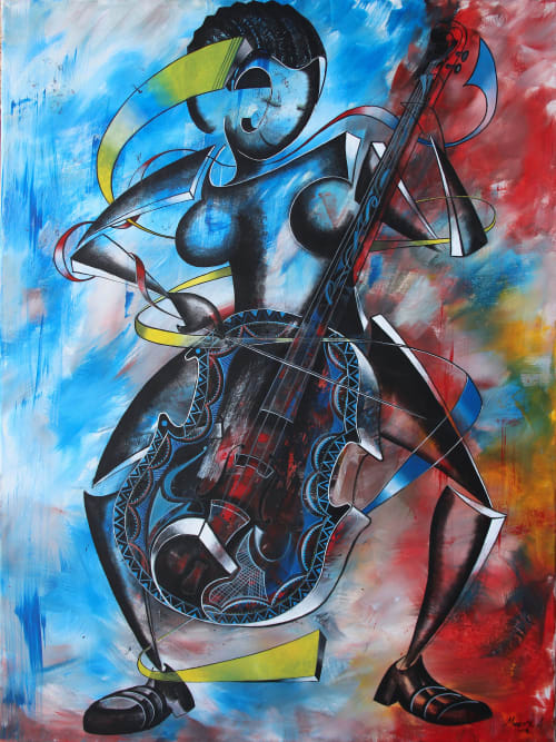 Zeze instrumental | Oil And Acrylic Painting in Paintings by Mwenye painter