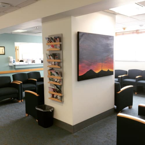 "Sutro Sunset #3" | Paintings by Stephanie Steiner | Ucsf Womens Health Center: Mann Stephanie MD in San Francisco