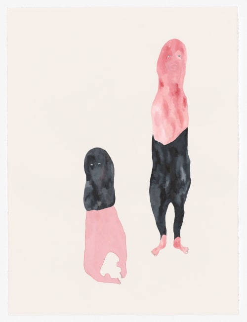Bandits, watercolour, gouache, pencil on paper | Paintings by Pip Ryan