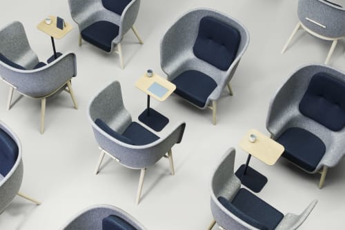 Pod PET Felt Privacy Chair | Chairs by De Vorm