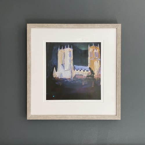 Lincoln Cathedral at Night | Paintings by Gill Vines Artist