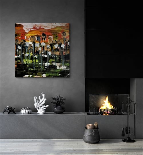 Cosmic Garden | Mixed Media by Rita Vilma