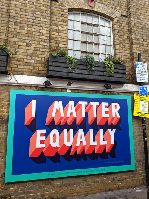 I Matter Equally | Street Murals by Survival Techniques