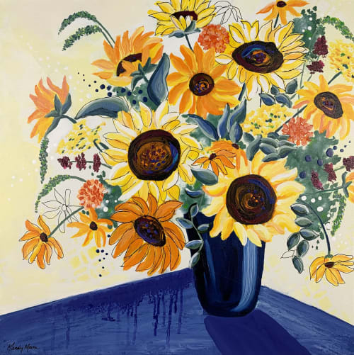 Sunny Afternoon Painting | Oil And Acrylic Painting in Paintings by Mandy Martin Art