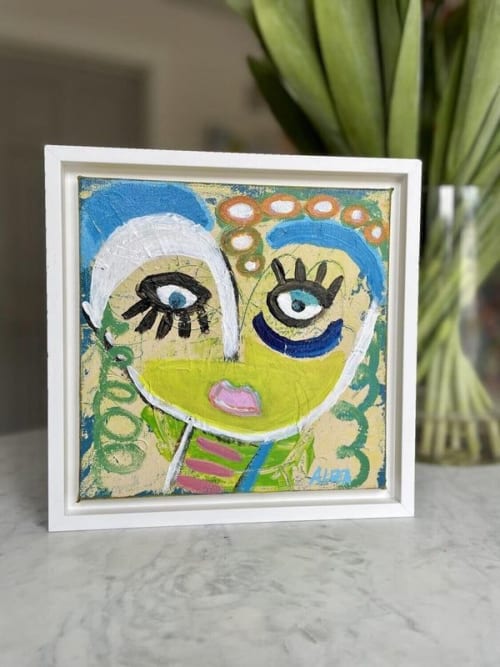 Tina | Sold | Oil And Acrylic Painting in Paintings by Aleea Jaques