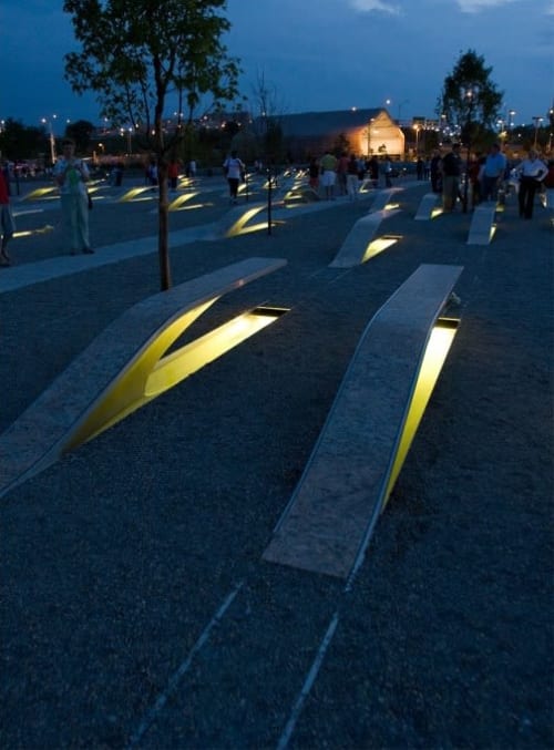 Water Basins by Concreteworks seen at National 9/11 Pentagon Memorial ...