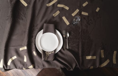 MILA Linen Tablecloth + Napkins | Tableware by Vilenica Studio