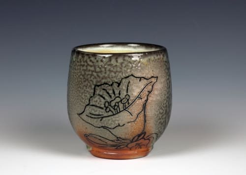Morning Glory Teabowl | Cups by Denise Joyal - Kilnjoy Ceramics