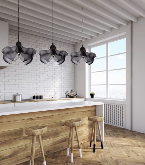 Pendant Light, Clouds I, Small 12 x 6 | Pendants by Anne Lindsay Studio