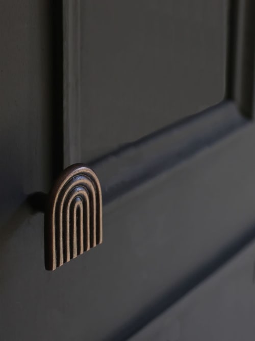 Cabinet Knob And Door Pull N09 | Dresser in Storage by Poignees D'Amour French Bronze Hardware.