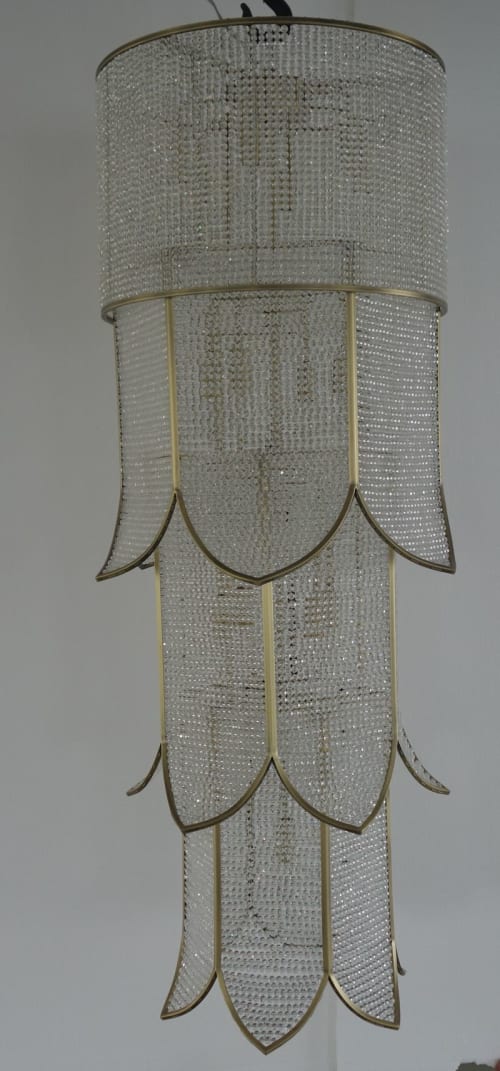 Flower Crystal Chandelier by PRESTIGE CHANDELIER | Chandeliers by Custom Lighting by Prestige Chandelier