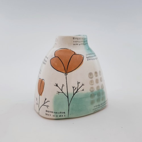 california poppy vase | Vases & Vessels by Whitney Smith