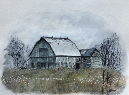 Old Barn | Paintings by Maurice Dionne FINEART