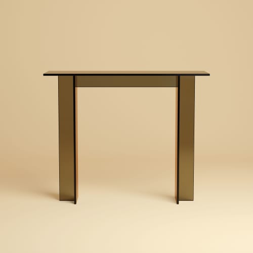 Bronzed Glass Console Table - NAZ by Lebanto | Tables by Lebanto