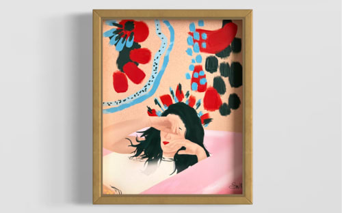 Hiding Place Painting | Oil And Acrylic Painting in Paintings by Sine Wilt