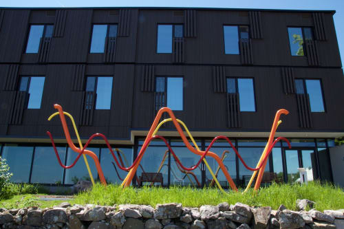 LA CONCILIATION DES CONTRAIRES | Public Sculptures by COOKE-SASSEVILLE | Domaine Forget de Charlevoix in Saint-Irénée
