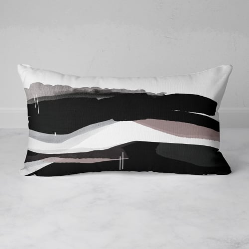 Meander Rectangular Throw Pillow | Pillows by Michael Grace & Co.