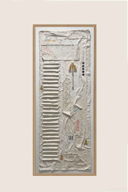 Totem T4016 A | Mixed Media in Paintings by Michael Denny Art, LLC