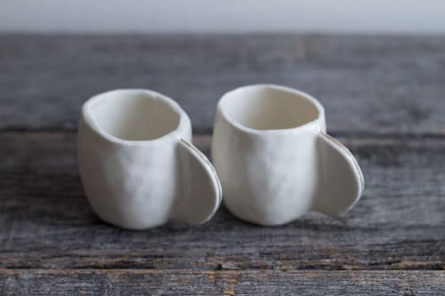 Espresso Cups - Set of  - White4 | Cups by Cóte García Ceramics