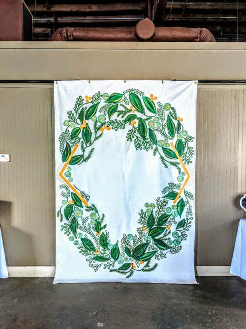 Wedding Backdrop | Oil And Acrylic Painting in Paintings by Girls Who Paint Murals