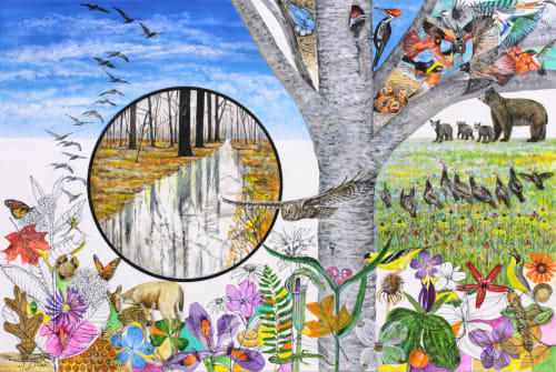 Wild Things | Collage in Paintings by Trena McNabb